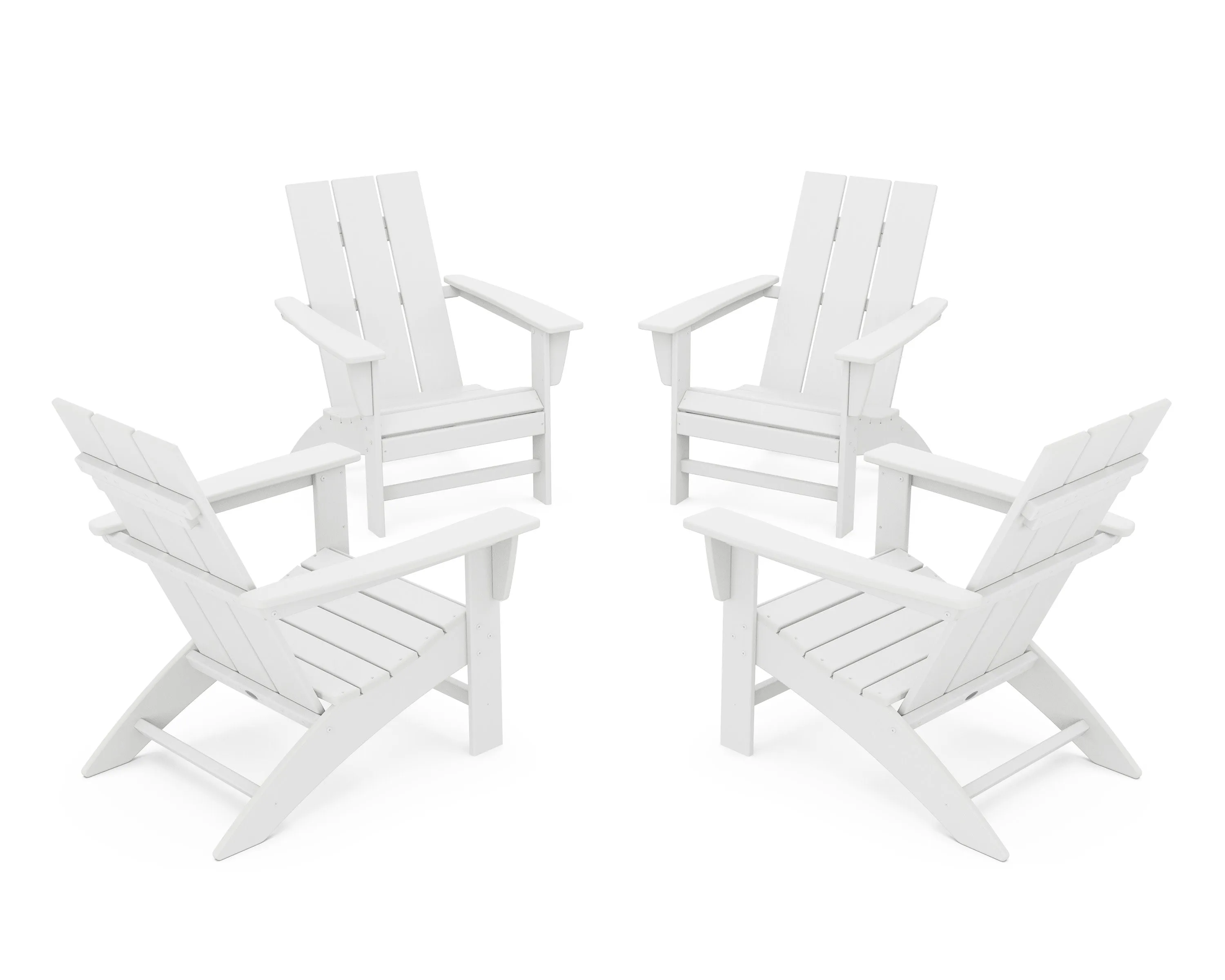 4-Piece Modern Adirondack Chair Conversation Set