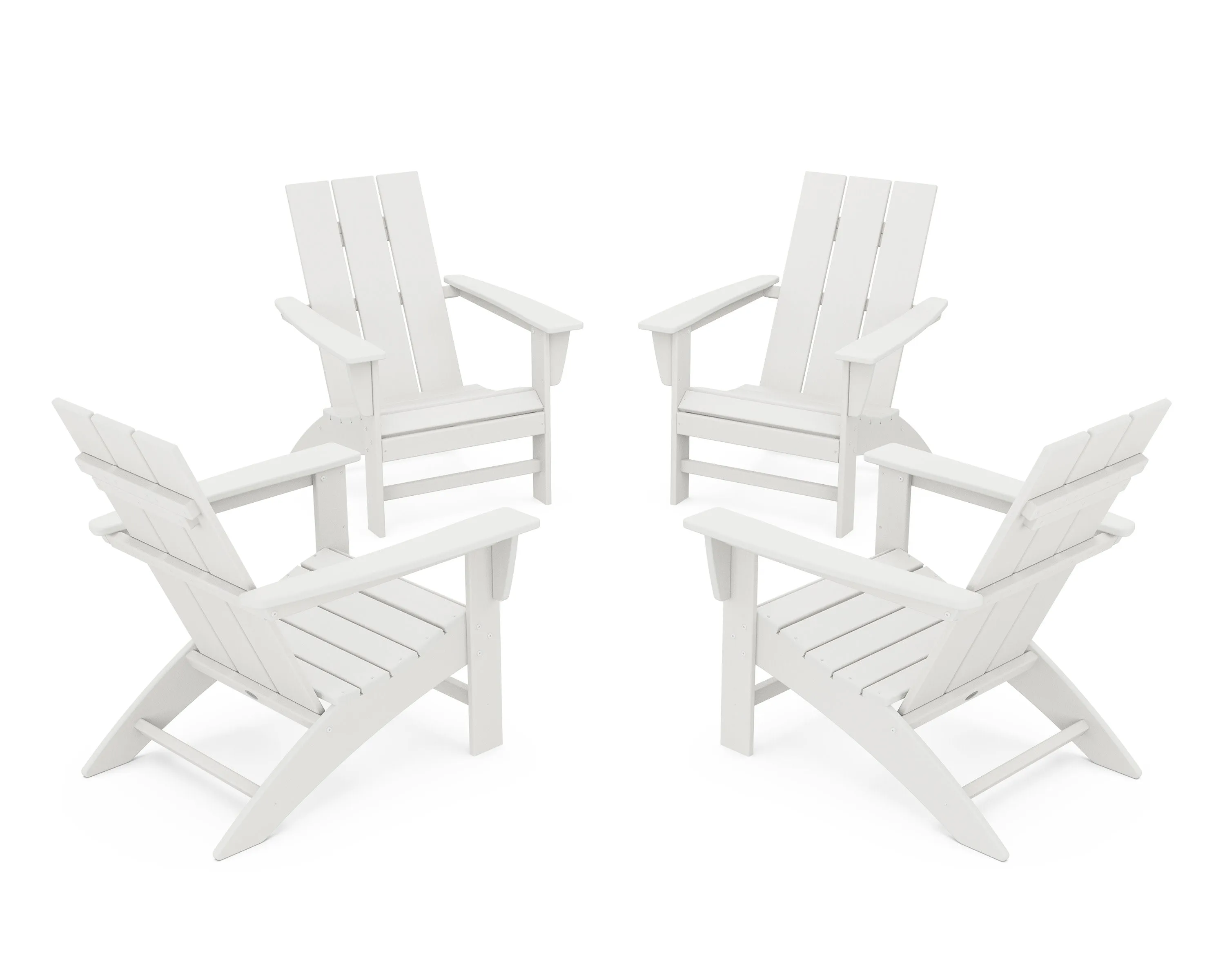 4-Piece Modern Adirondack Chair Conversation Set