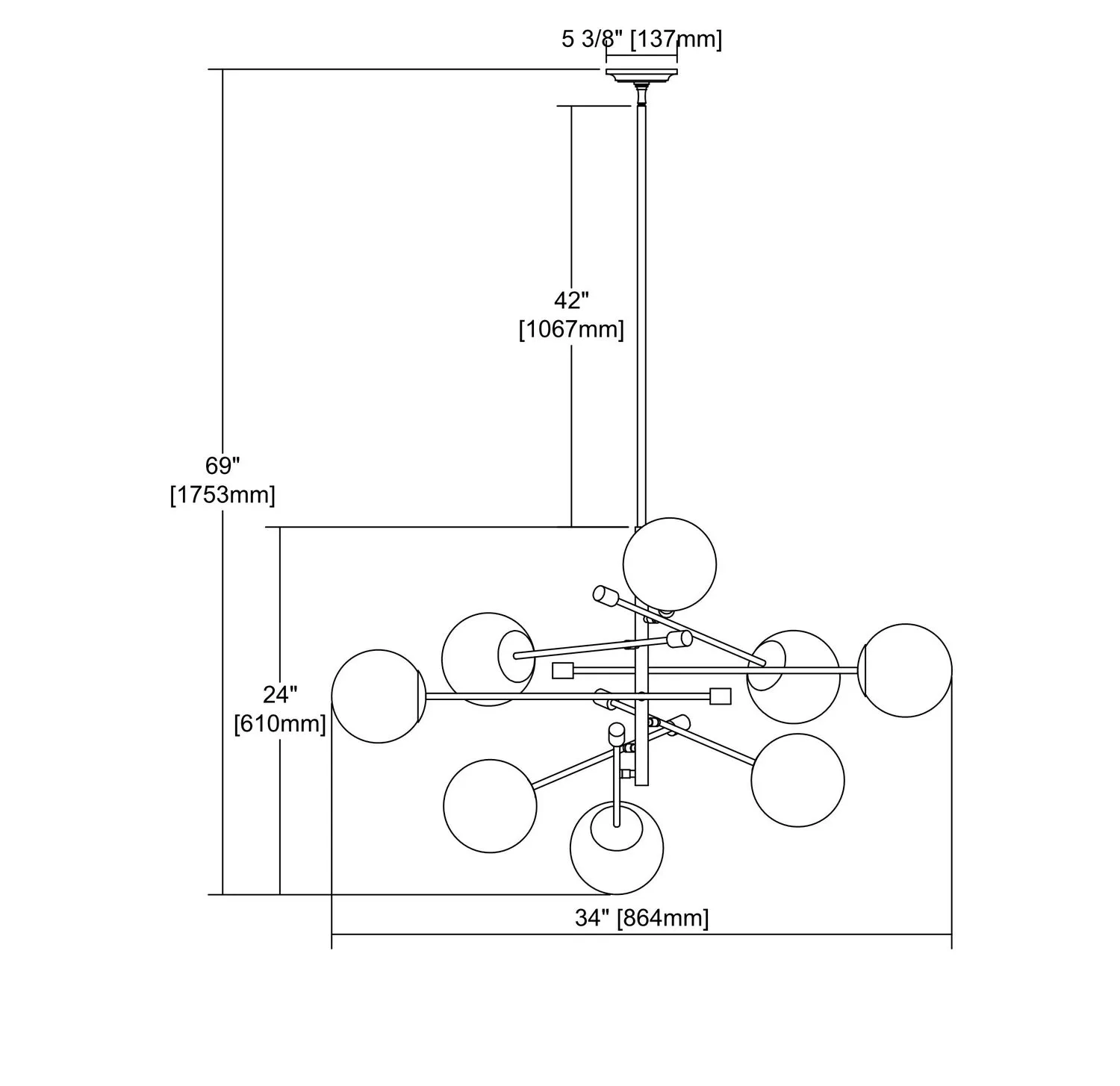 Accelerated Returns Chandelier