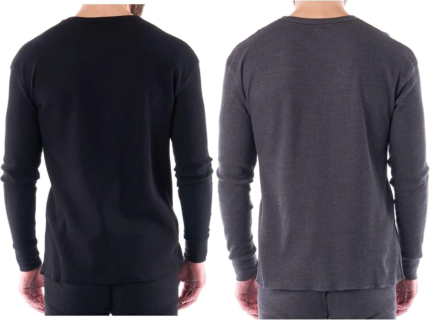 Alpine Swiss Mens Thermal Long Sleeve Top Underwear Crew Neck Shirt Waffle Knit Henley Base Layer