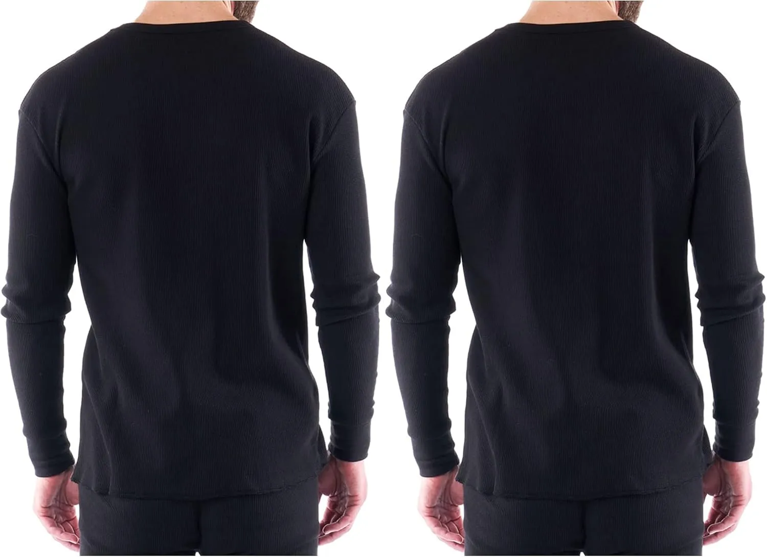 Alpine Swiss Mens Thermal Long Sleeve Top Underwear Crew Neck Shirt Waffle Knit Henley Base Layer