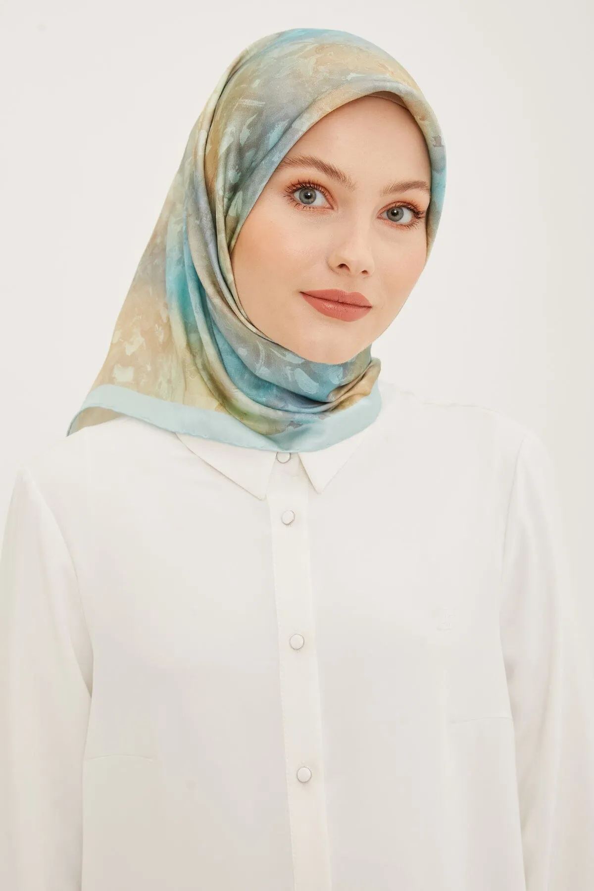 Armine Coffetti Silk Twill Scarf #34