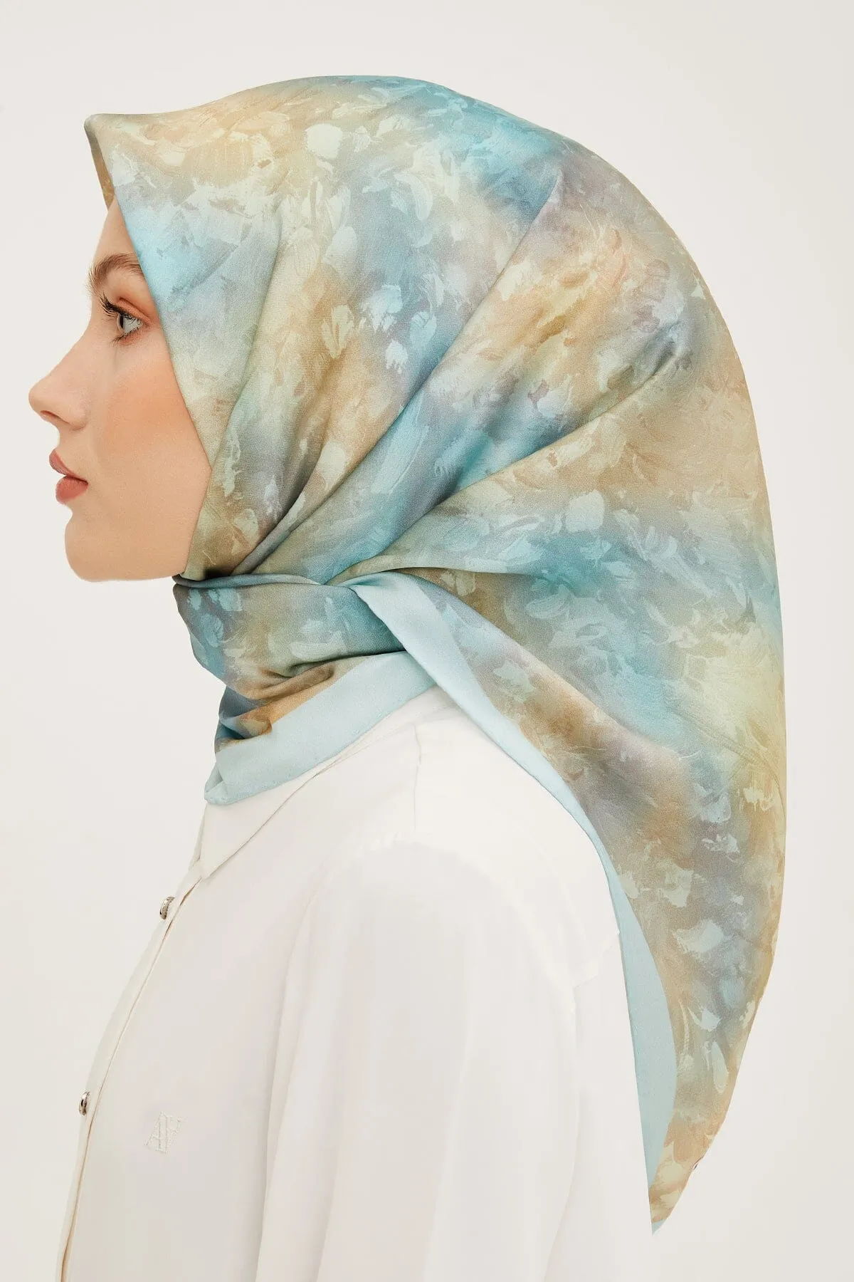 Armine Coffetti Silk Twill Scarf #34
