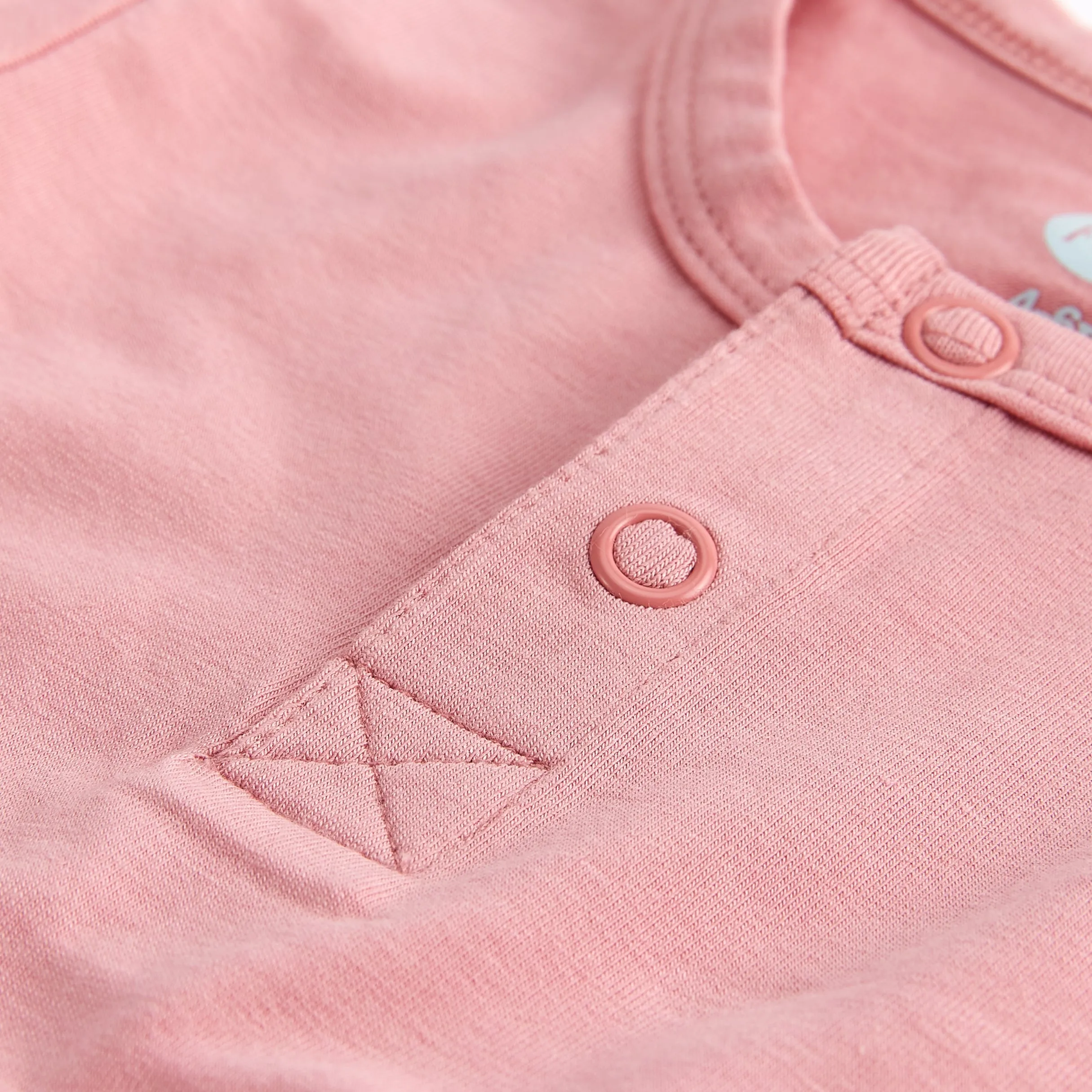 Bamboo & Organic Cotton Baby Bodysuit - Blush