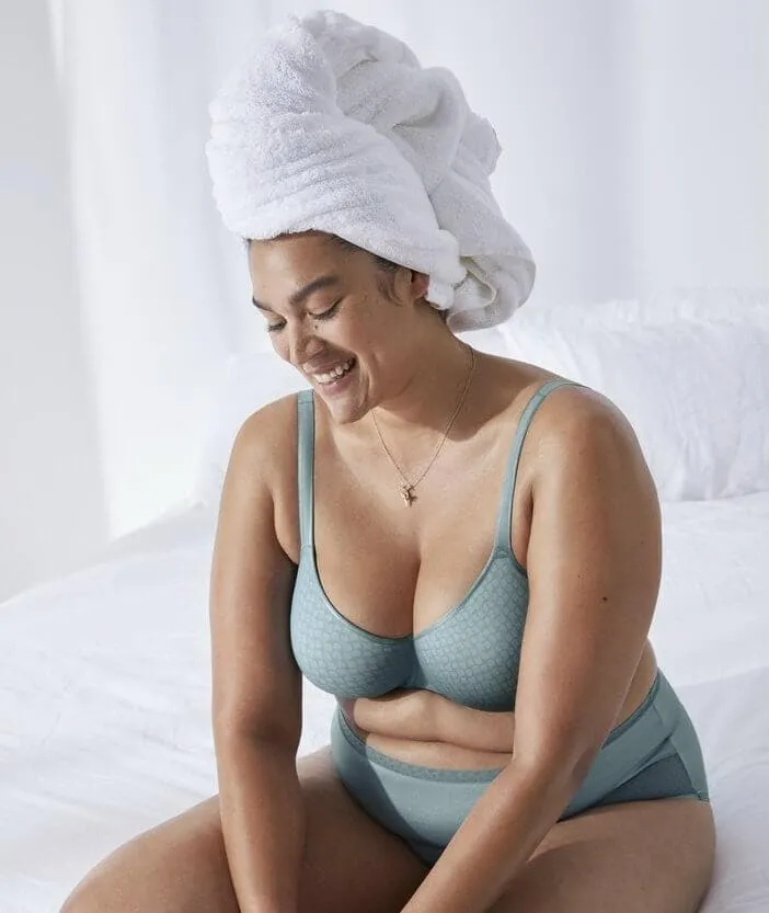 Berlei Lift & Shape T-Shirt Mesh Bra - Seoul Blue