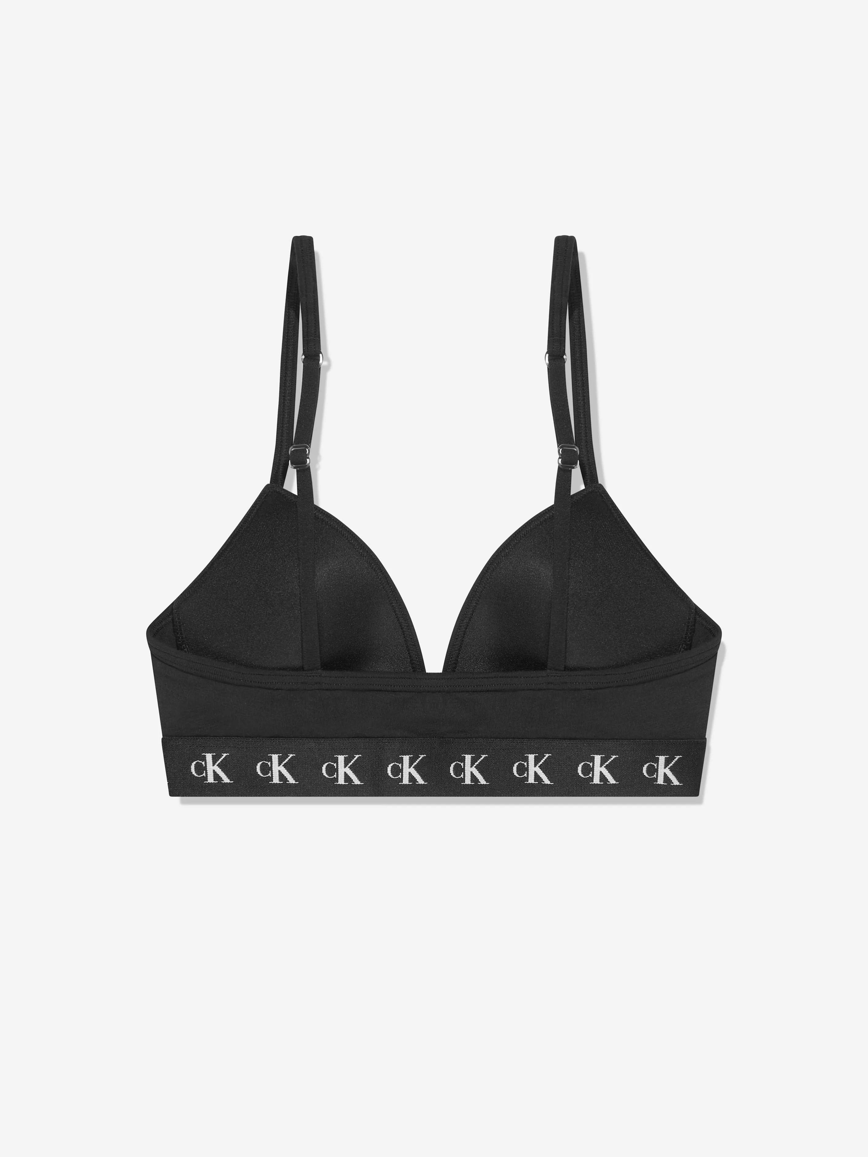 Calvin Klein Girls Triangle Bralette in Black