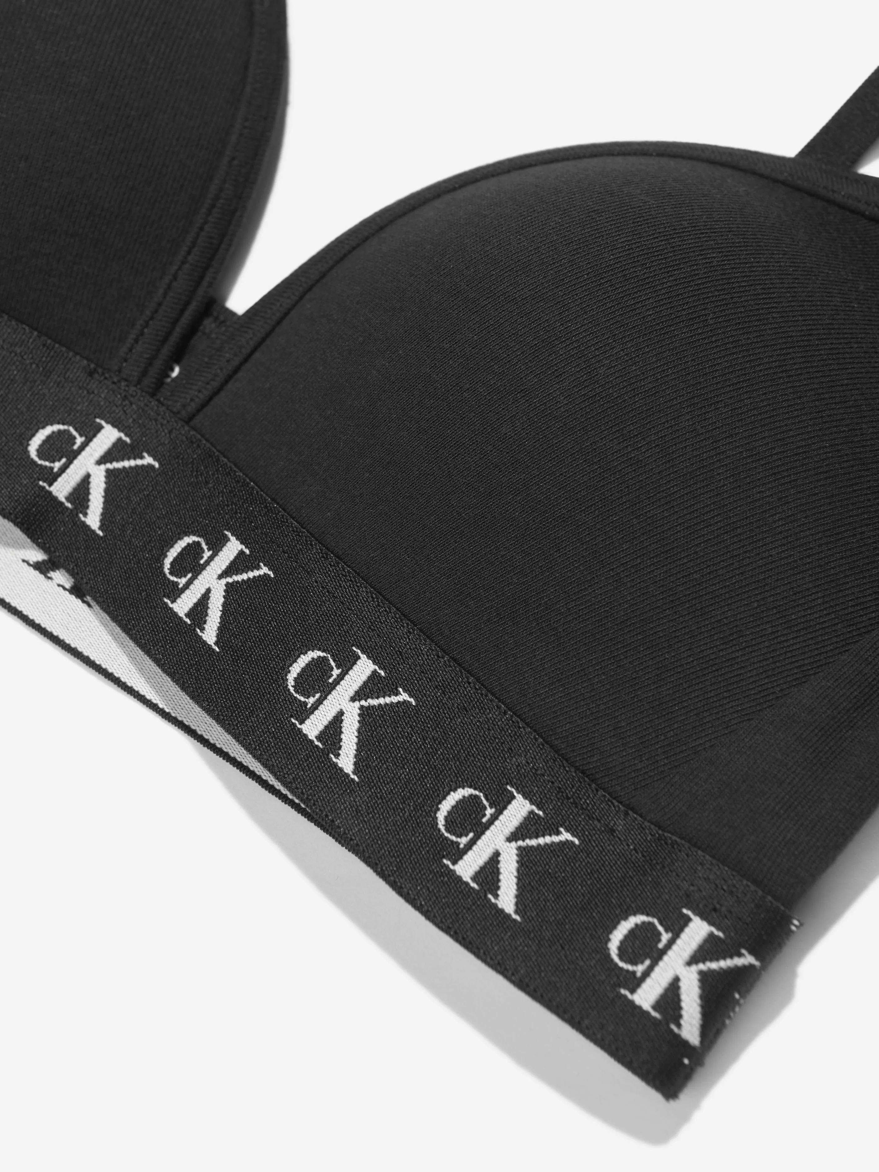 Calvin Klein Girls Triangle Bralette in Black