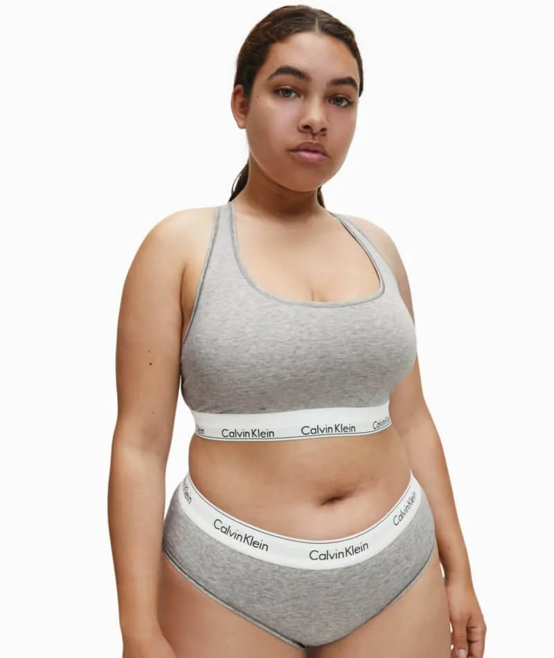 Calvin Klein Modern Cotton Plus Hipster Brief - Grey Heather