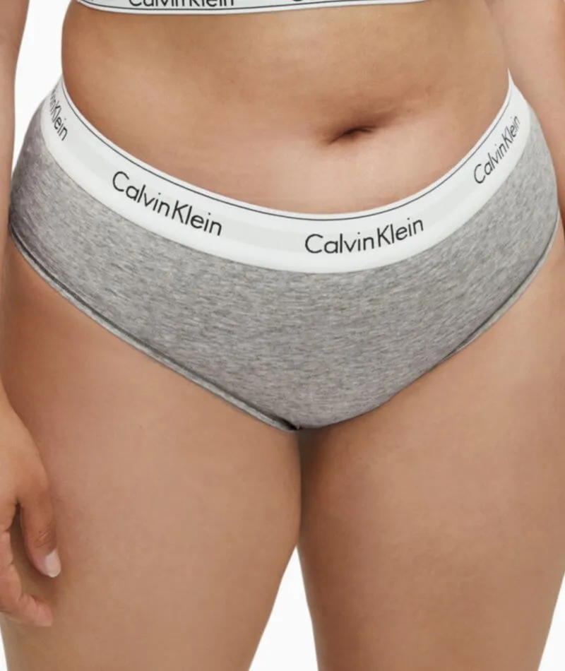 Calvin Klein Modern Cotton Plus Hipster Brief - Grey Heather