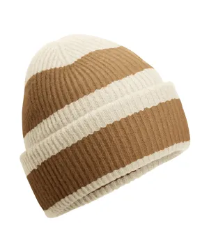 Colour block beanie | Vanilla/Biscuit