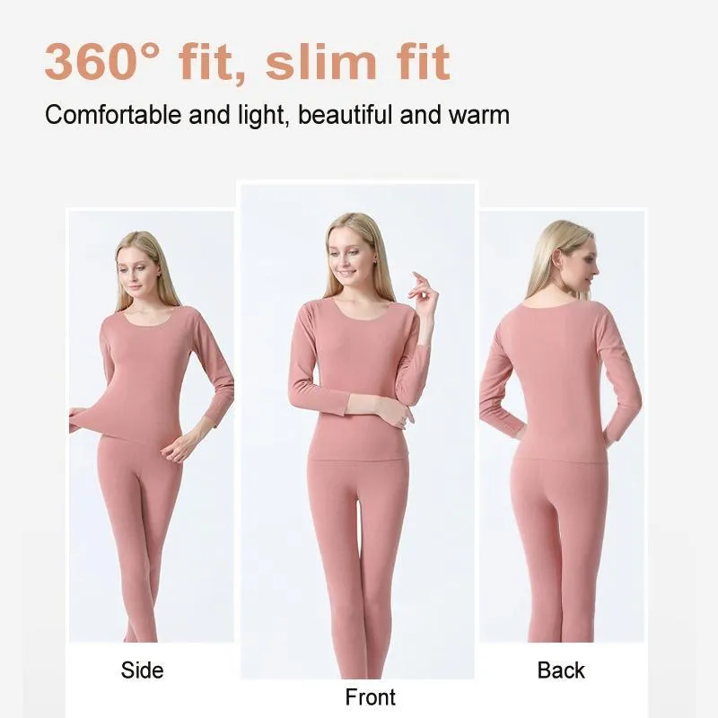 Comfybear™Double-sided Brushed Thermal Underwear Long Sleeve Set