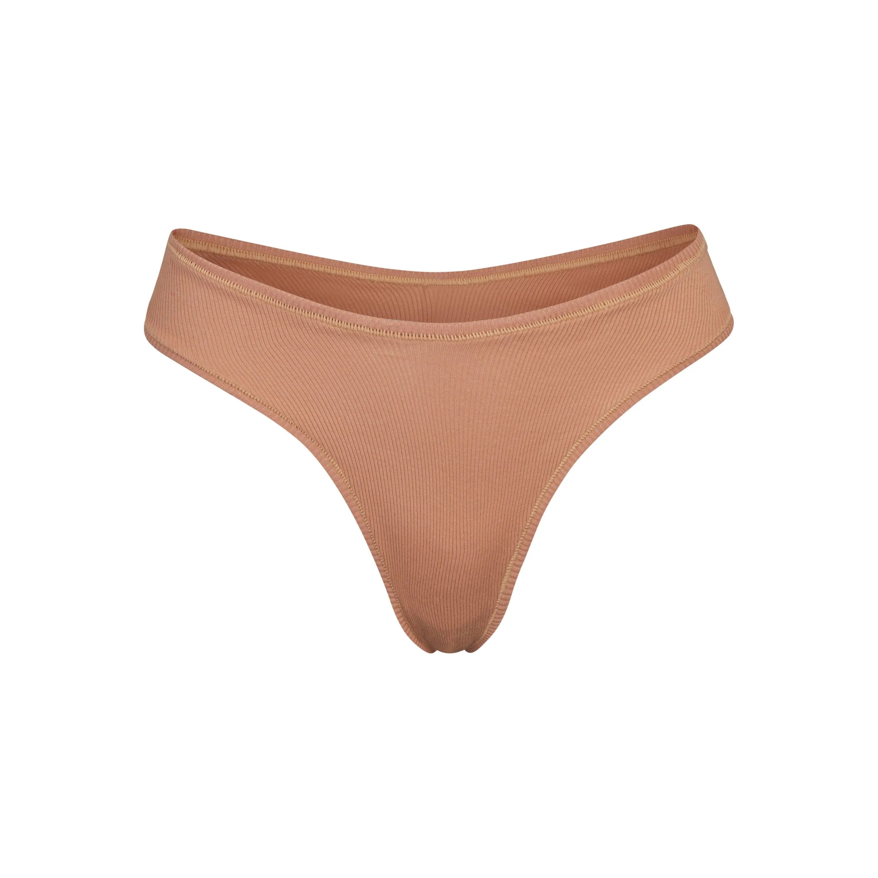 COTTON RIB DIPPED THONG | SEDONA