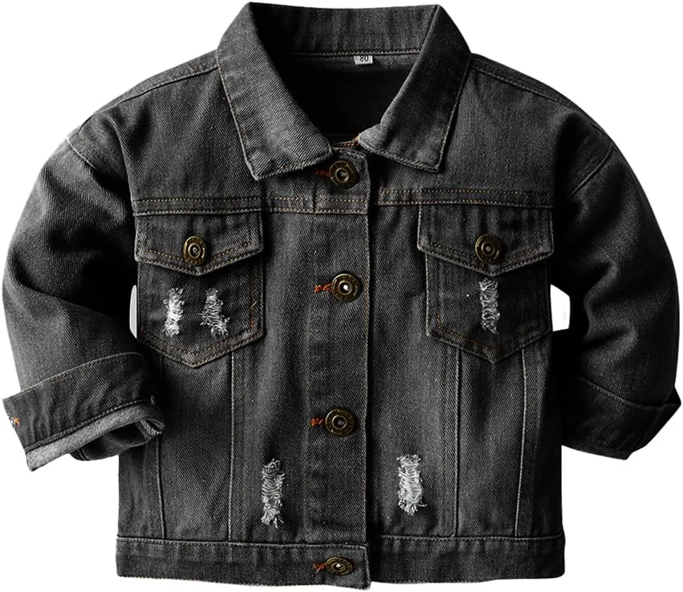 Cromoncent Classic Denim Jacket for Boys Girls