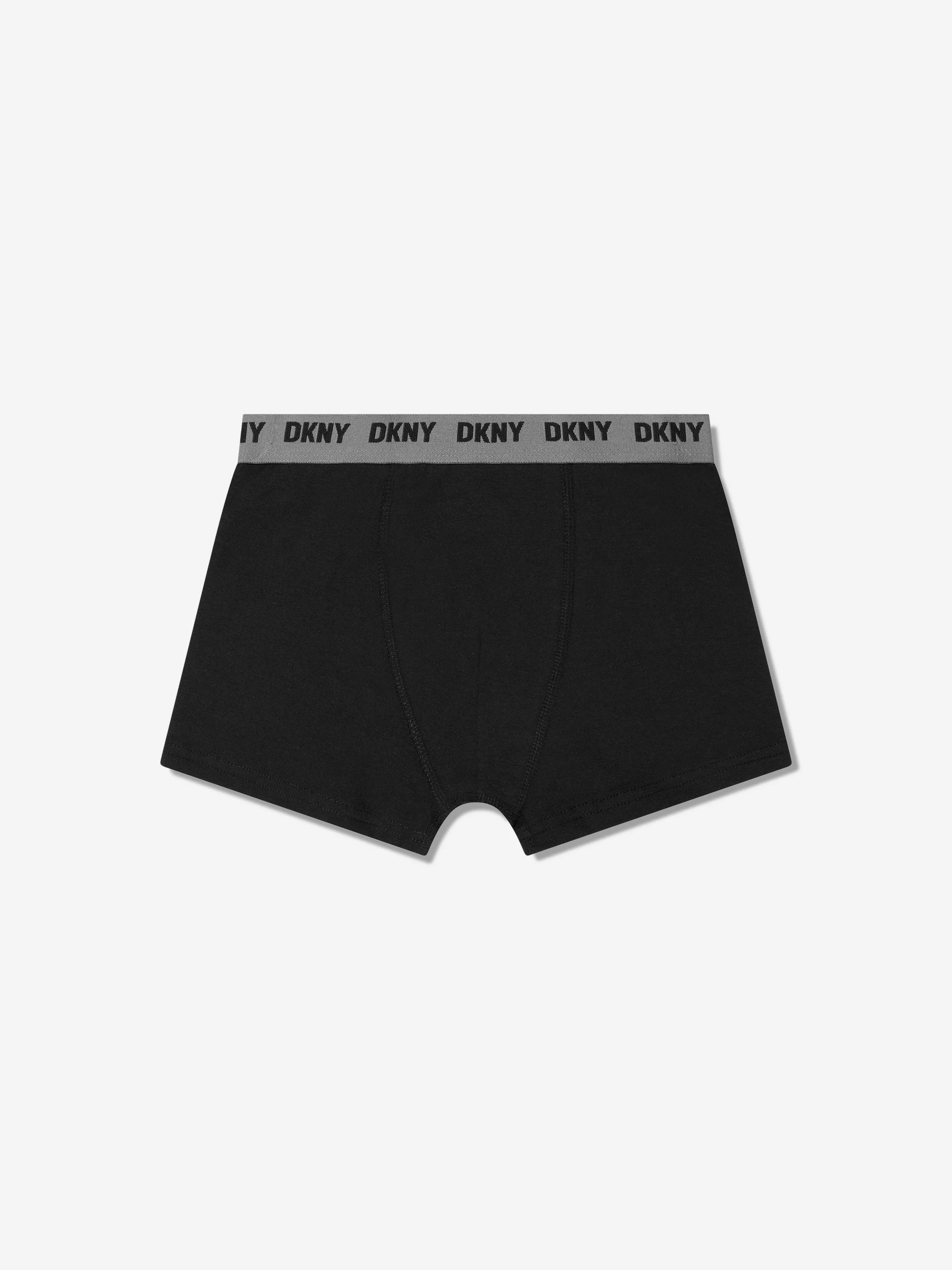 DKNY Boys 3 Pack Boxer Shorts Set in Grey
