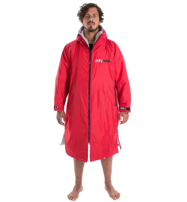 Dryrobe Advance Long Sleeve Medium - Red Grey