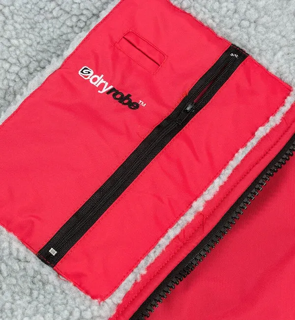 Dryrobe Advance Long Sleeve Medium - Red Grey