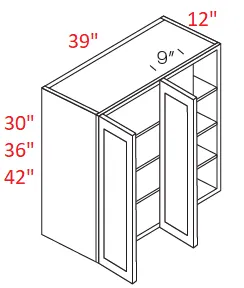 EB10-WBC39/4242 Elegant White Assembled Wall Blind Corner Cabinet