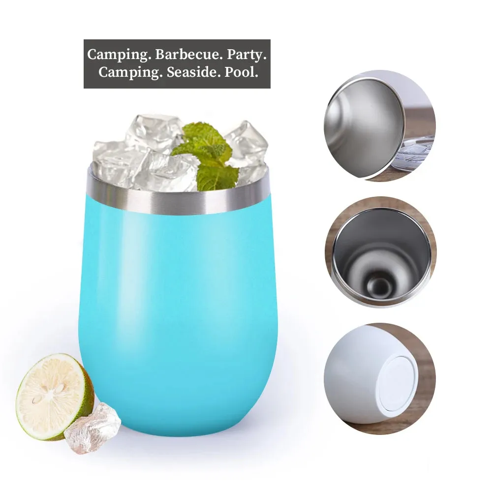 Eggshell Wine Glass Stainless Steel Thermos Bottle