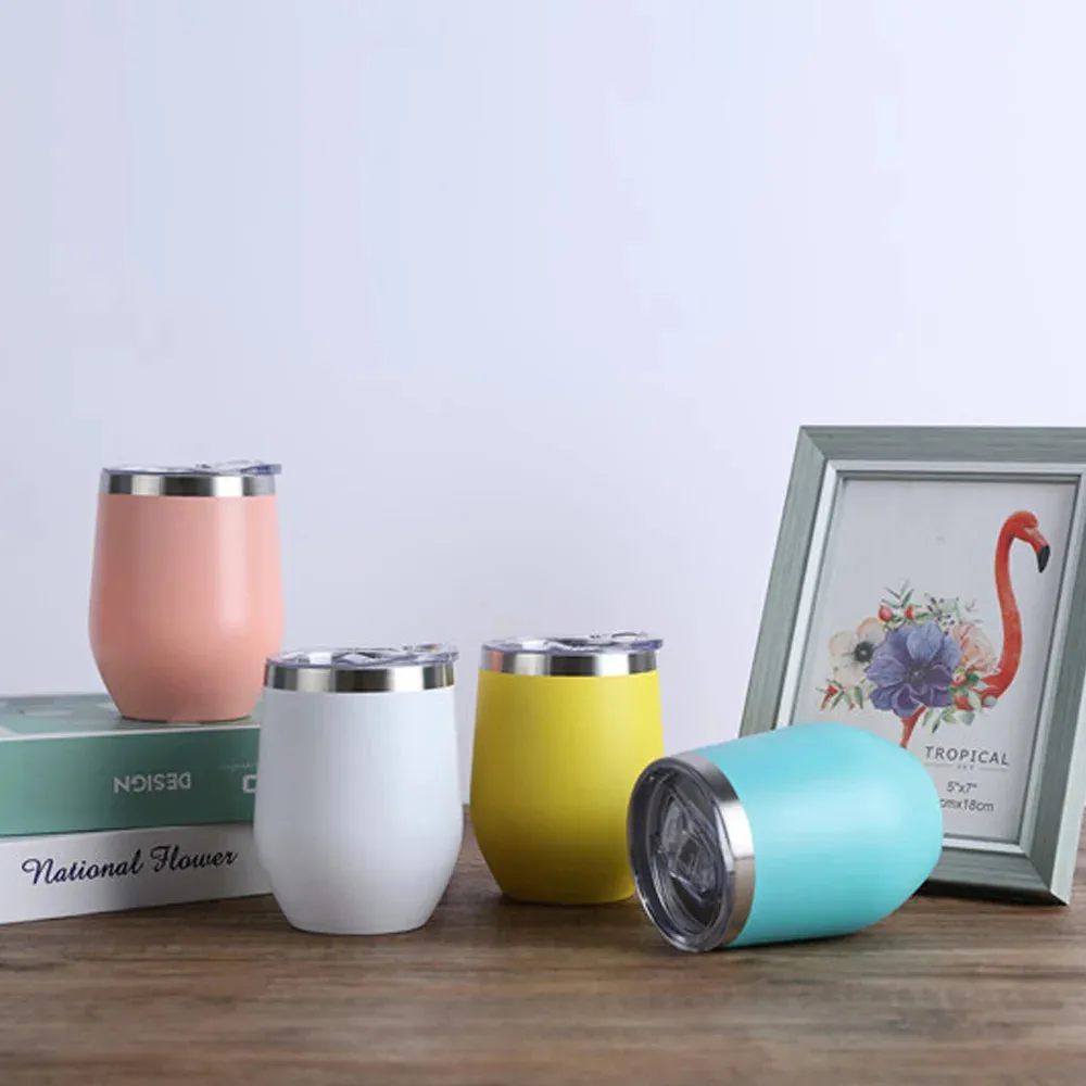 Eggshell Wine Glass Stainless Steel Thermos Bottle