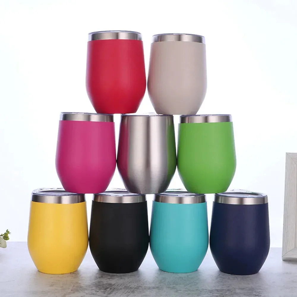 Eggshell Wine Glass Stainless Steel Thermos Bottle