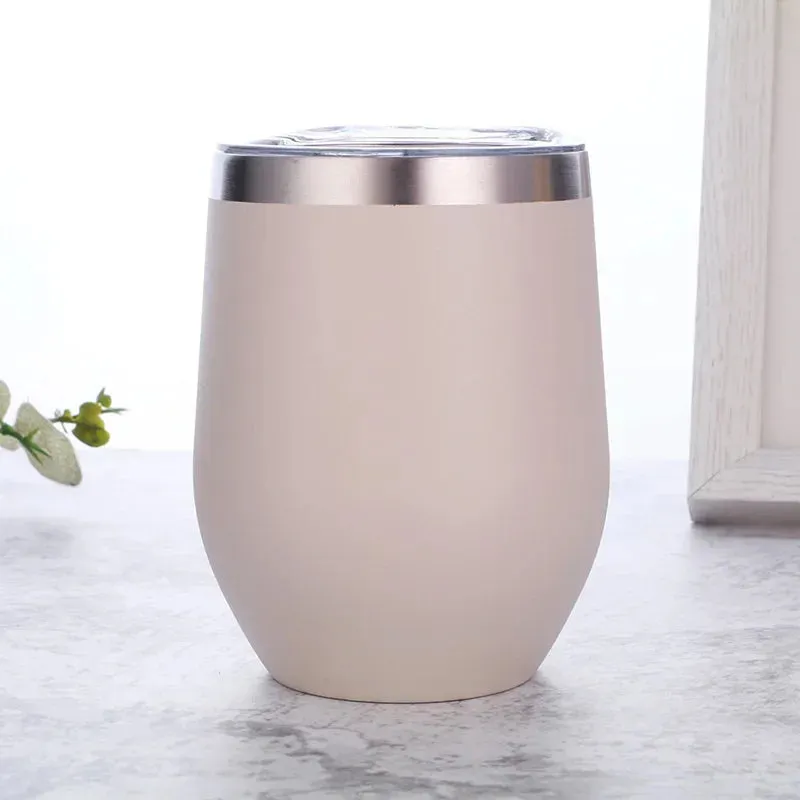Eggshell Wine Glass Stainless Steel Thermos Bottle