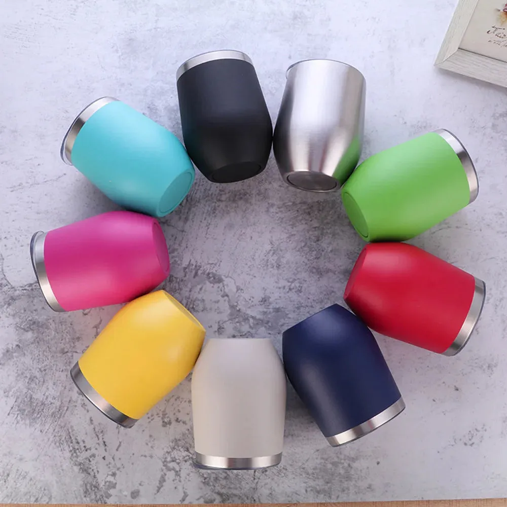 Eggshell Wine Glass Stainless Steel Thermos Bottle