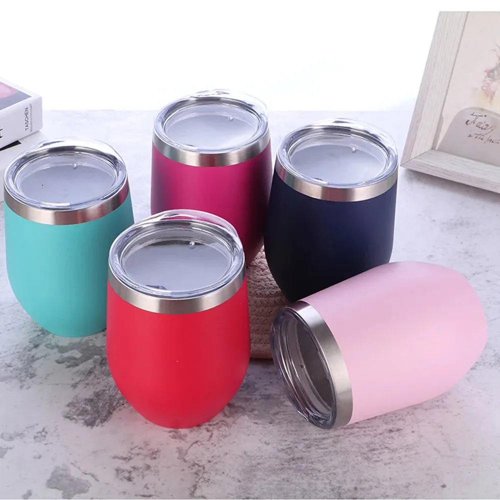 Eggshell Wine Glass Stainless Steel Thermos Bottle