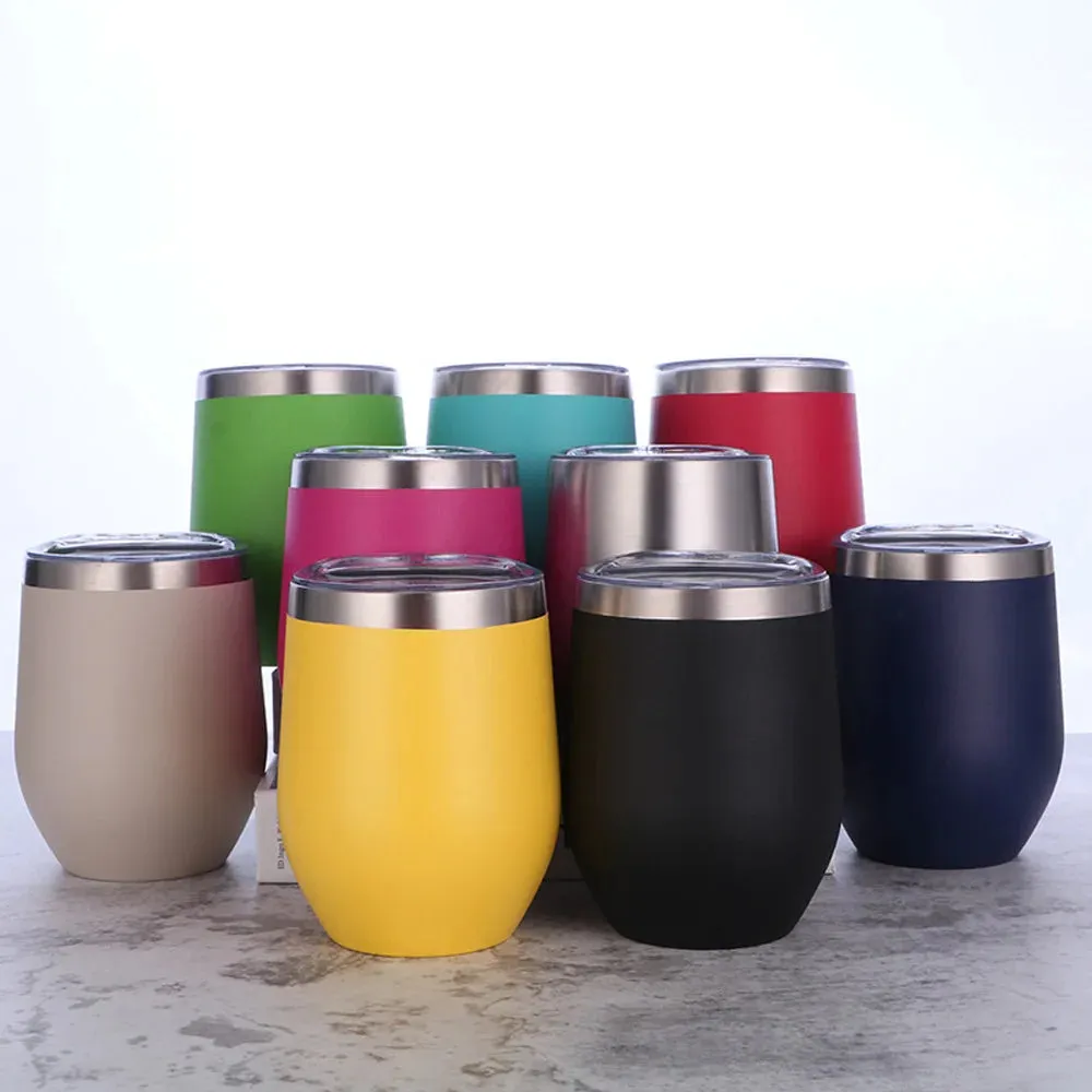 Eggshell Wine Glass Stainless Steel Thermos Bottle