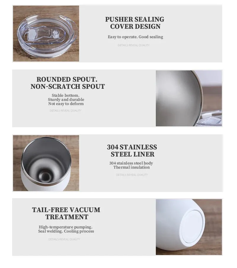 Eggshell Wine Glass Stainless Steel Thermos Bottle