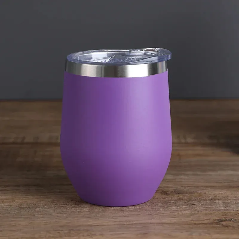 Eggshell Wine Glass Stainless Steel Thermos Bottle