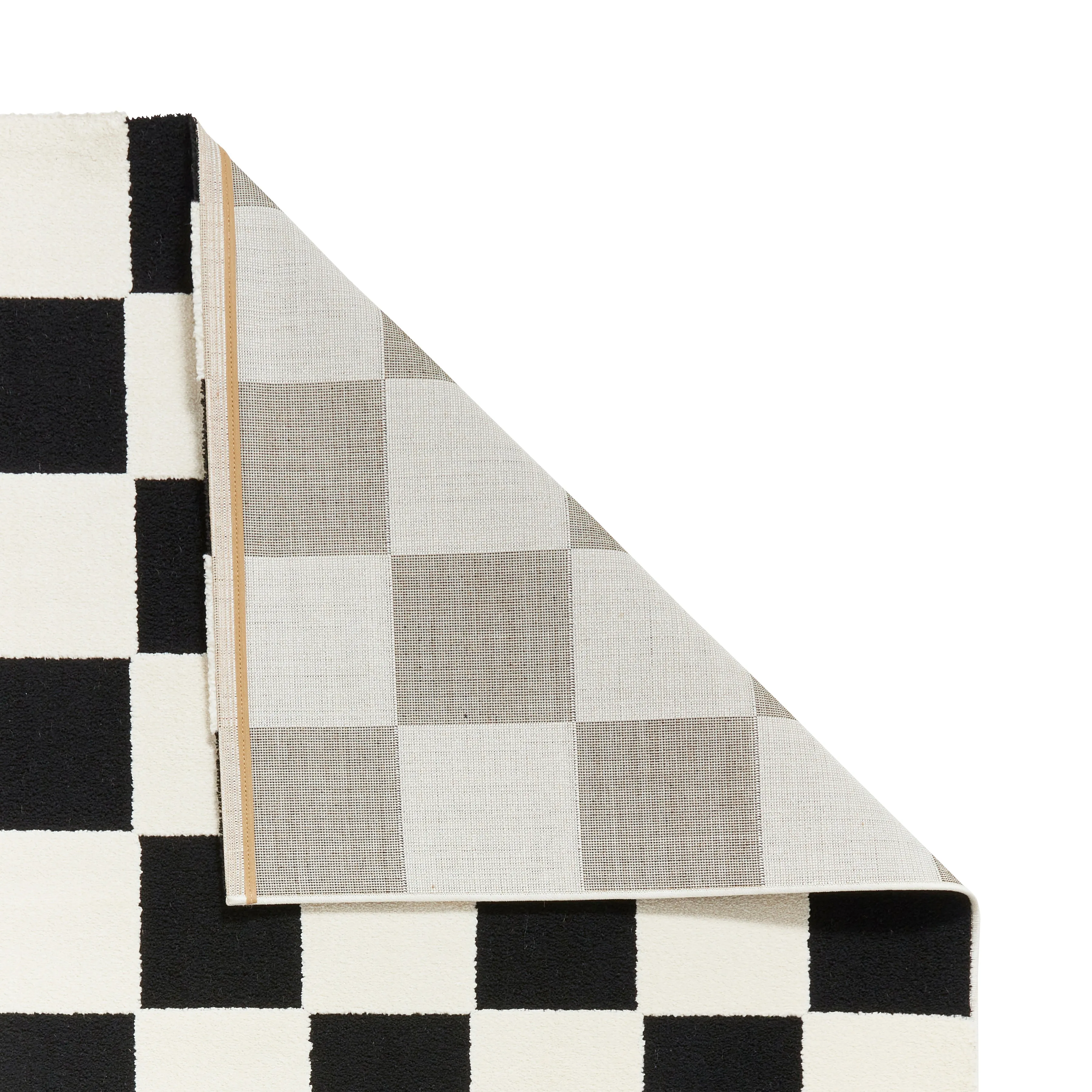 Elio 69924 Multi Textured Pile Rug Black White