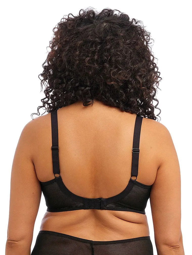Elomi Kintai Underwire Plunge Bra, black