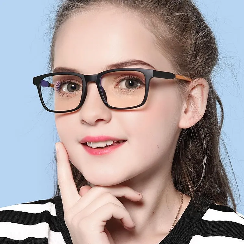 Elves - (Age 7-12)Children Blue Light Blocking Computer Reading Gaming Glasses-Matte Transparent Violet