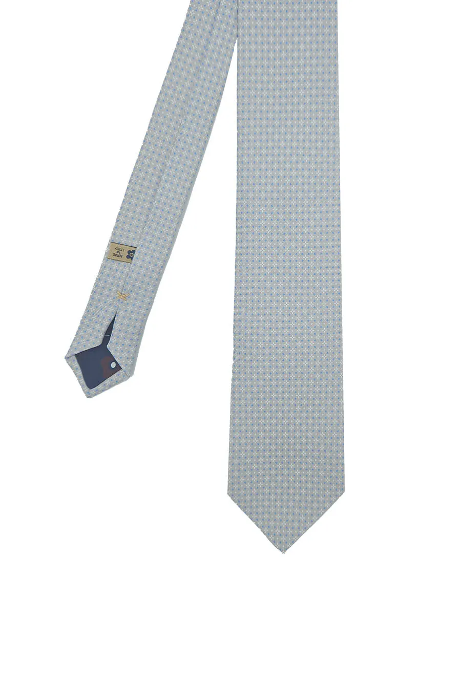 Grey little design elegant printed silk tie