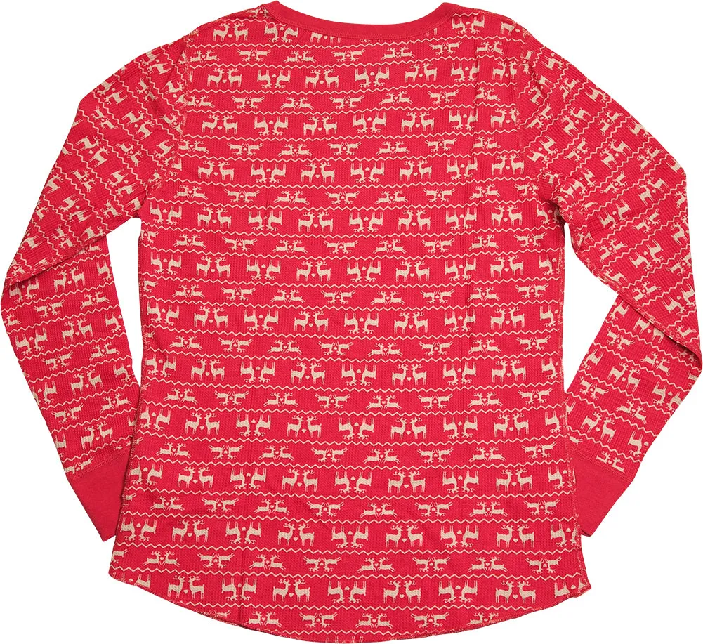 Hanes Women's X-Temp Thermal Underwear - Solids and Printed Long Sleeve Crew Top