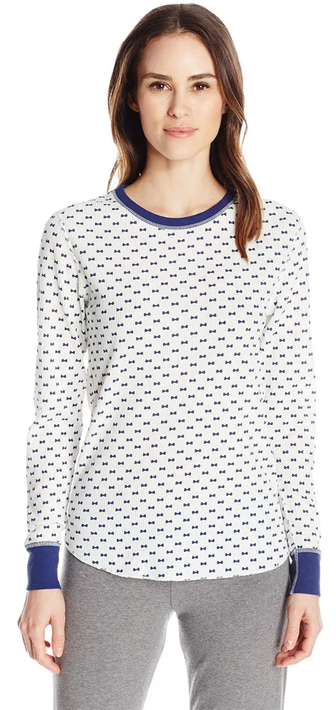 Hanes Women's X-Temp Thermal Underwear - Solids and Printed Long Sleeve Crew Top