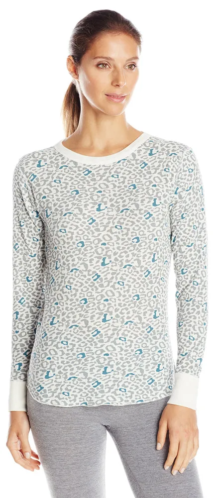 Hanes Women's X-Temp Thermal Underwear - Solids and Printed Long Sleeve Crew Top