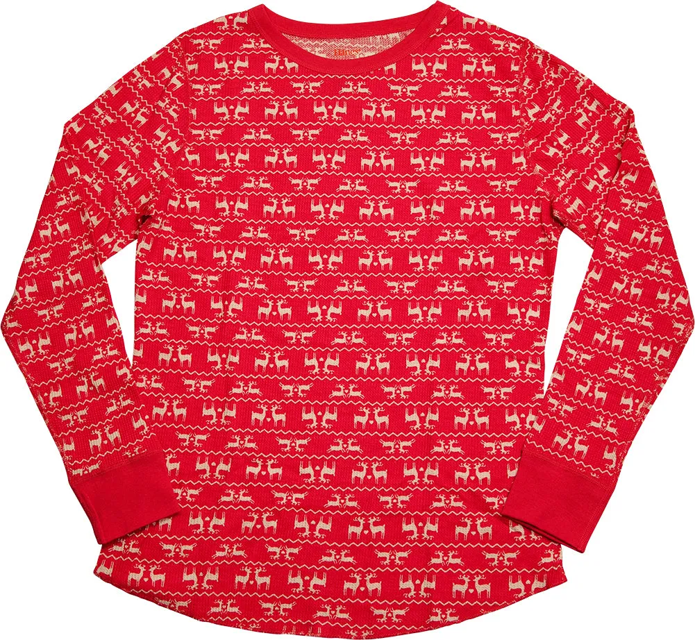 Hanes Women's X-Temp Thermal Underwear - Solids and Printed Long Sleeve Crew Top