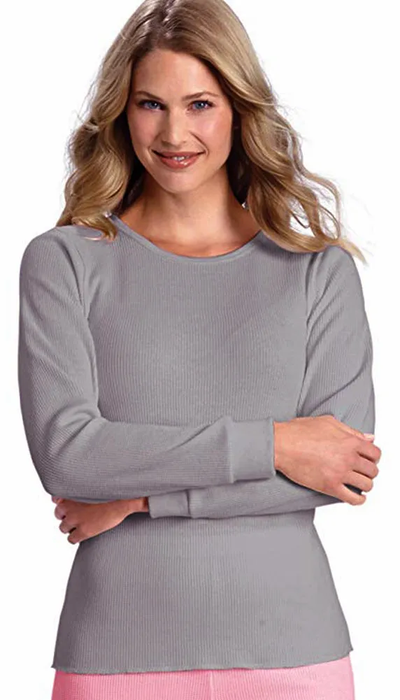 Hanes Women's X-Temp Thermal Underwear - Solids and Printed Long Sleeve Crew Top