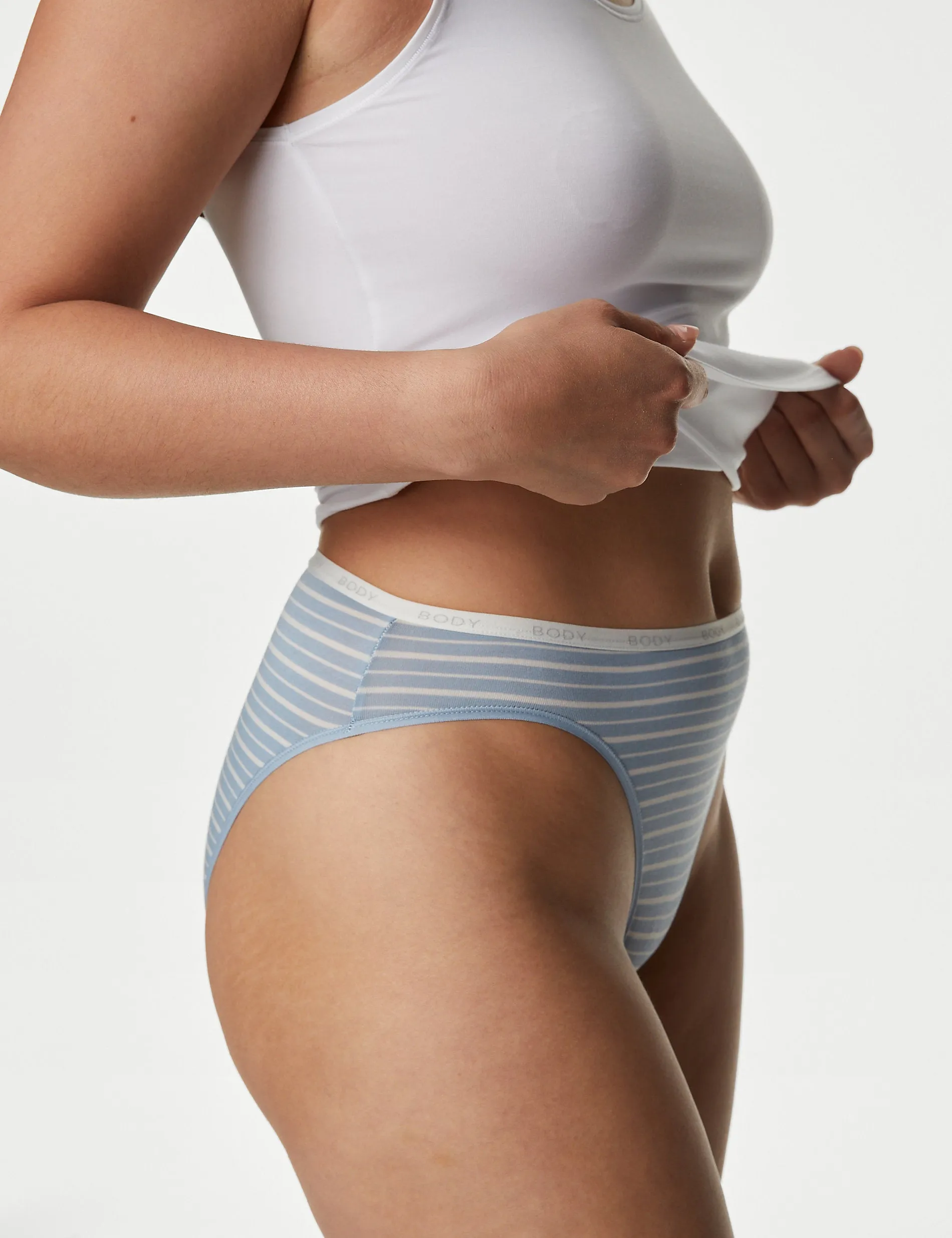 High Waist 4 Pairs Cotton Panties Body
