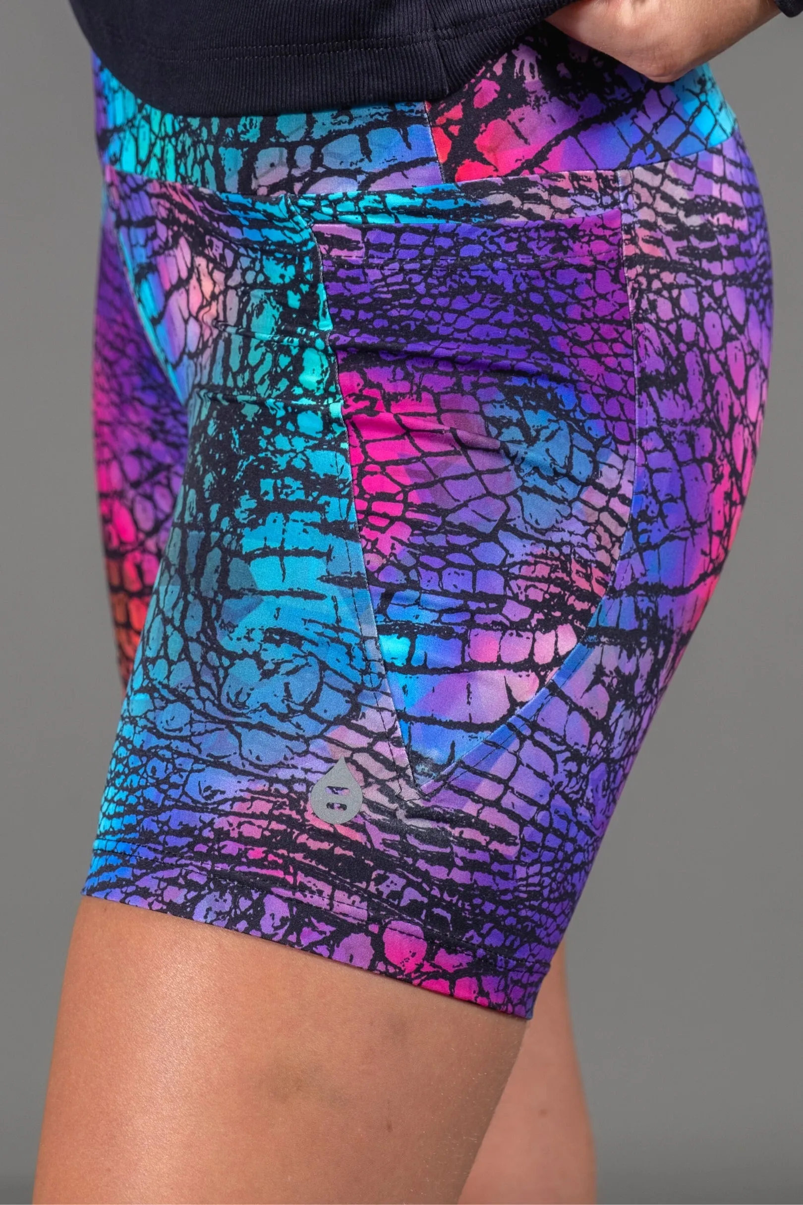 High Waist Mid Shorts - Viper