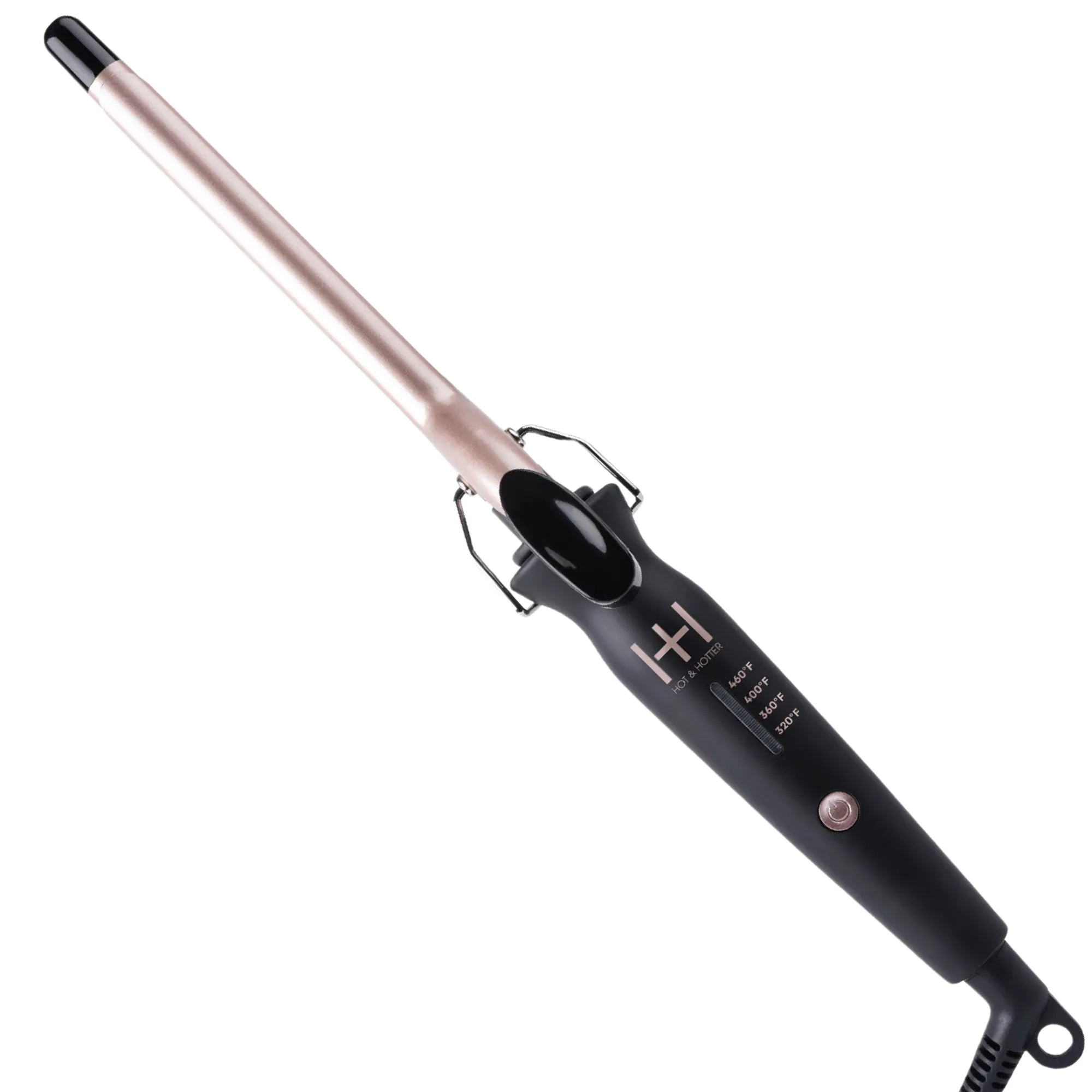 Hot & Hotter Extra Long Ceramic Tourmaline Curling Iron 1/2 Inch Black