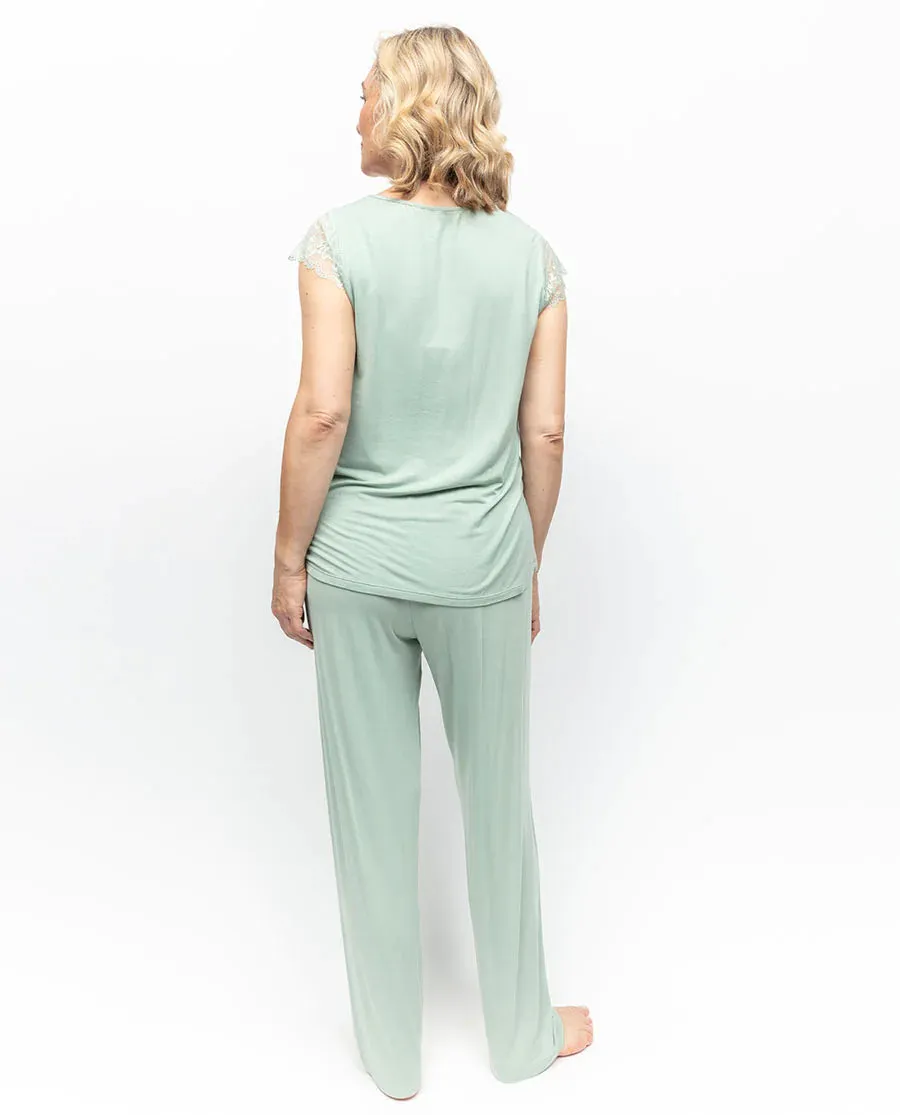 Julia Sage Jersey Cap Sleeve PJ Set