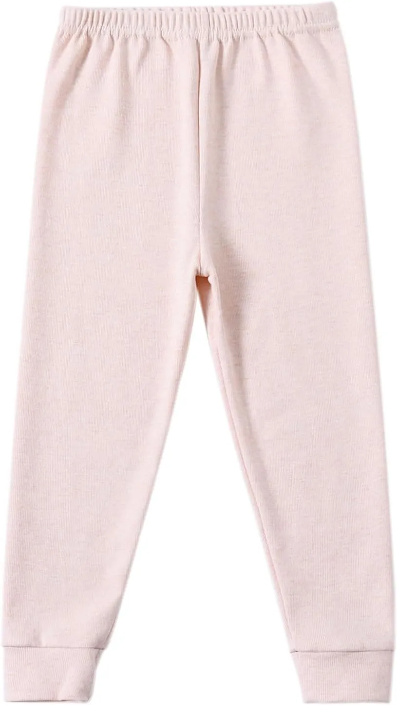 Kids Winter Thermal Underwear Long Johns Set Toddler Little Boys Girls Pajamas Warm Base Layer Set (3-8Years)