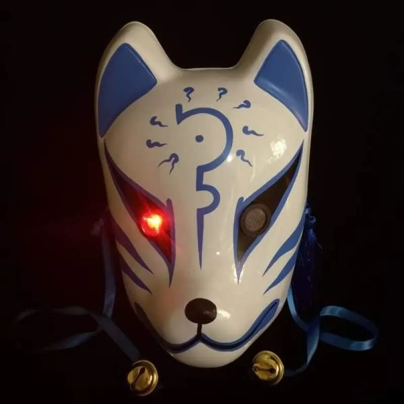 Kitsune Mask - Blue Curse