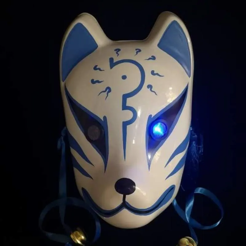 Kitsune Mask - Blue Curse