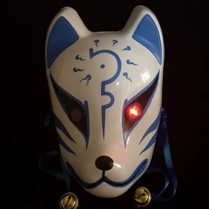 Kitsune Mask - Blue Curse
