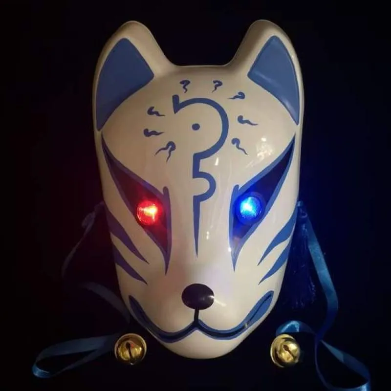 Kitsune Mask - Blue Curse