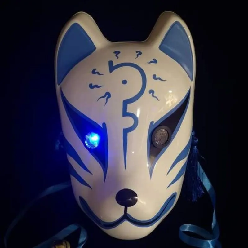 Kitsune Mask - Blue Curse