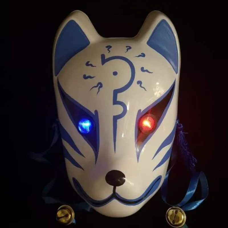 Kitsune Mask - Blue Curse